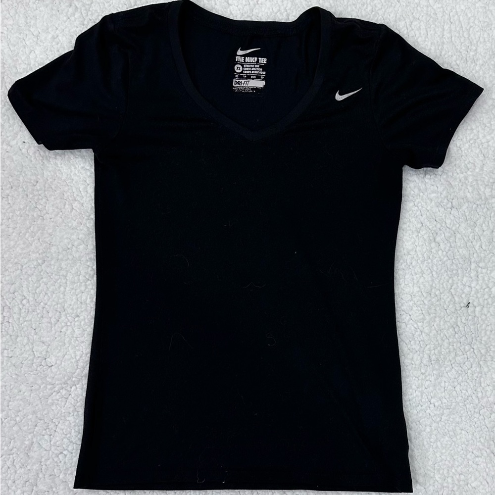 Nike workout top-stretchy-small black
